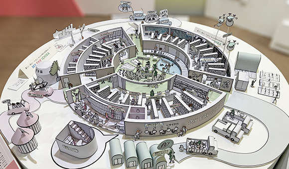 ジオラマ お店 店舗 ペーパークラフト